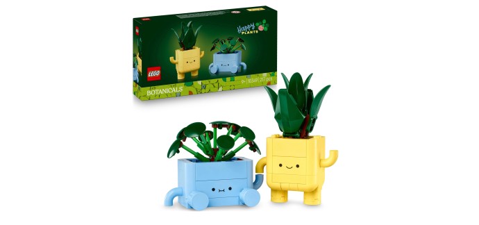 Amazon: LEGO® Botanicals Petites plantes souriantes (10349) à 13,90€ (au lieu de 14,88€)