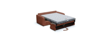 Cdiscount: Canapé convertible express 3 places TOM - Velours côtelé terracotta - 185x100x87 cm à 789,99€
