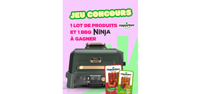Ninja: 1 BBQ Ninja + lot de produits HappyVore spécial BBQ à gagner