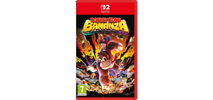 Amazon: Donkey Kong Bananza sur Nintendo Switch 2 à 51,99€ (au lieu de 58,95€)