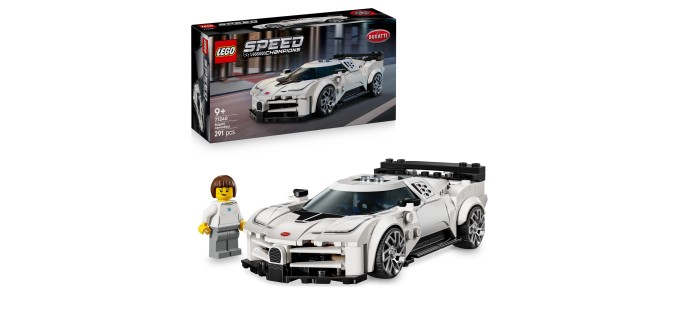 Amazon: LEGO® Speed Champions Hypercar Bugatti Centodeci (77240) à 18,9€