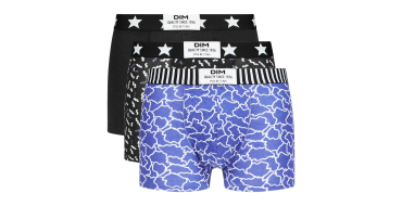 Amazon: Lot de 3 boxers Dim - Vibes Coton Stretch, S &agrave; XXL &agrave; 15&euro; (au lieu de 29,96&euro;)