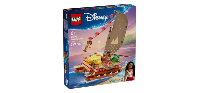 Amazon: Lego Bateau d’aventure de Vaiana 43270 à 40,18€ (au lieu de 59,99€)