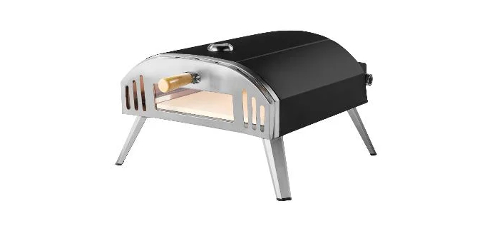 LIDL: GRILLMEISTER Four à pizza à gaz XL - 450°C, pierre cordiérite 40 cm à 103,20€ (au lieu de 129€)