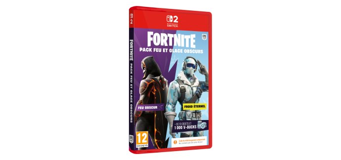 E.Leclerc: Fortnite Pack Feu et Glace (Switch 2) à 10,49€ (au lieu de 29,99€)