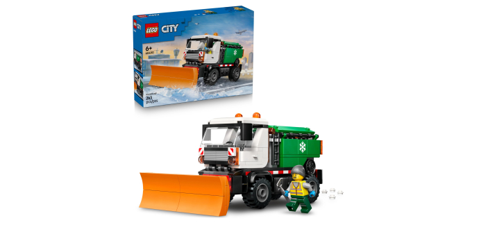 Amazon: LEGO® City La Déneigeuse (60490) à 11,78€ (au lieu de 18,45€)