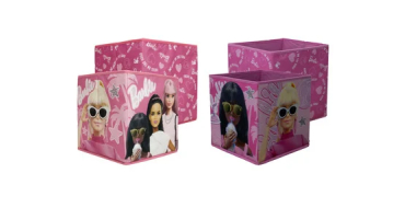 LIDL: BARBIE Lot de 2 boîtes de rangement 30x30x30 cm à 4,79€ (au lieu de 18,99€)