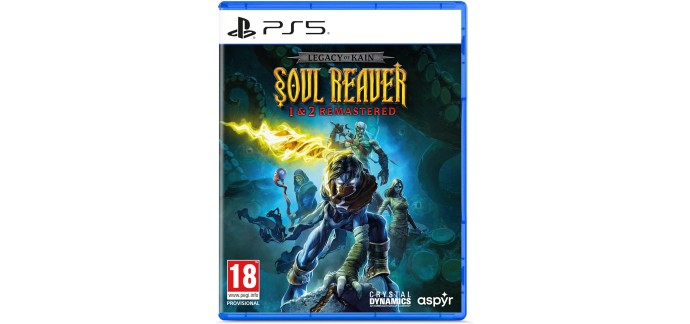 Amazon: Legacy of Kain Soul Reaver 1 & 2 Remastered PS5 à 17,10€ (au lieu de 23,21€)