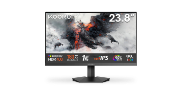 Amazon: Ecran PC 24" Koorui G2421V - 180Hz, Fast IPS, QHD 1440P, 1ms, HDR 400 &agrave; 89,99&euro; (au lieu de 155,68&euro;)