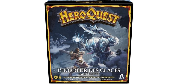 Amazon: HeroQuest L'Horreur des Glaces (Jeu de plateau) à 21€ (au lieu de 39,99€)