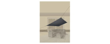 LIDL: LIVARNO Voile d'ombrage anthracite 300x200 cm à 10,99€ (au lieu de 21,99€)