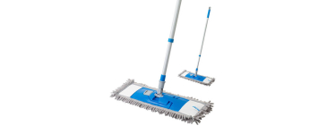 JoyBuy: Serpillière plate en chenille avec manche télescopique 73-130 cm à 9,99€ (au lieu de 126,58€)