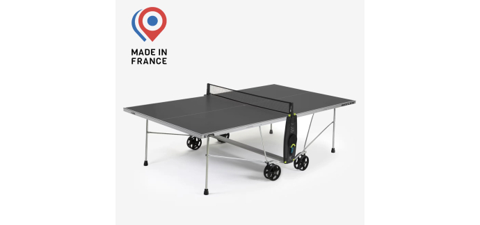 Decathlon: Table de Ping Pong Cornilleau Extérieure Reflex - Grise à 458,99€ (au lieu de 544,99€)