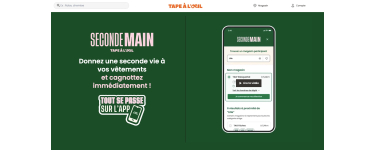 Tape à l'Oeil - TAO: Revendez vos vêtements seconde main TAO et recevez votre paiement sur cagnotte fidélité