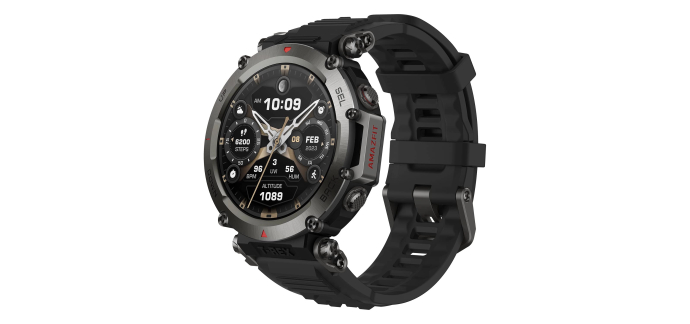 Amazon: Montre connectée Amazfit T-Rex Ultra - 47 mm, AMOLED, 10 ATM, autonomie 20 jours à 283,99€