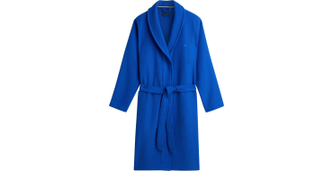 Amazon: Peignoir Tommy Hilfiger Waffle Bathrobe Bleu Taille L &agrave; 35,74&euro; (au lieu de 67,79&euro;)