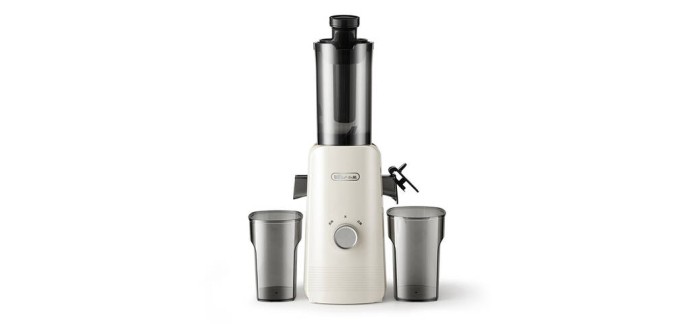 JoyBuy: Bear Extracteur de jus lent YZJ-F01D6 - Goulot 80 mm, 1 L, rendement 99,5% à 29,99€