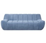 Conforama: Canapé droit fixe Diva 3 places - Velours côtelé, mousse 30 kg/m³, ressorts ensachés à 217,58€