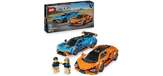 Amazon: LEGO® Speed Champions Lamborghini Revuelto et Huracán STO (77238) à 35,99€ (au lieu de 49,99€)