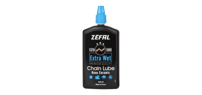Amazon: Lubrifiant Céramique Premium Zefal Extra Wet Lube 120ml - vélo à 8,49€ (au lieu de 10,67€)