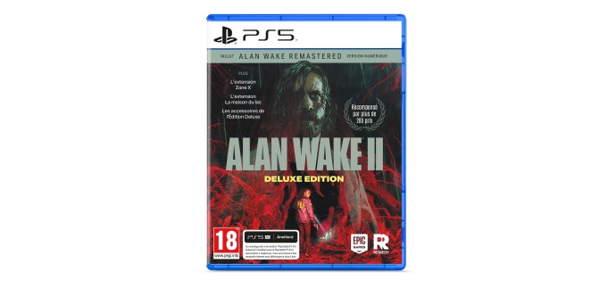 Amazon: Alan Wake 2 Deluxe Edition PS5 à 24,99€ (au lieu de 30,5€)