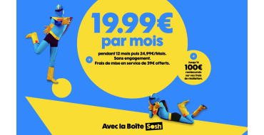 Showroomprive: Abonnement Fibre Sosh ↓2 Gb/s ↑800 Mb/s à 19,99€/mois pendant 12 mois puis 24,99€/mois