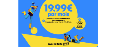 Showroomprive: Abonnement Fibre Sosh ↓2 Gb/s ↑800 Mb/s à 19,99€/mois pendant 12 mois puis 24,99€/mois