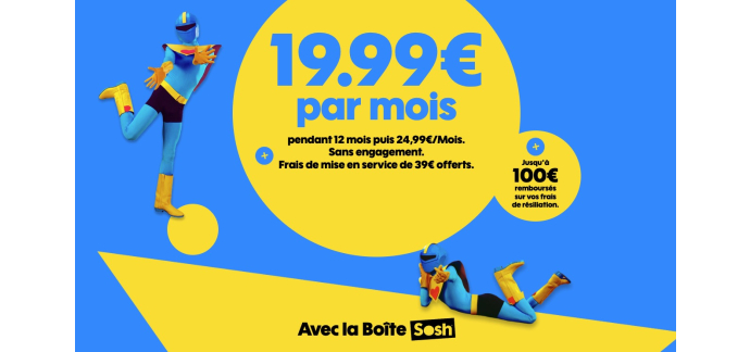 Showroomprive: Abonnement Fibre Sosh ↓2 Gb/s ↑800 Mb/s à 19,99€/mois pendant 12 mois puis 24,99€/mois