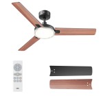Amazon: Ventilateur de plafond Dreo 132cm - Moteur DC, LED dimmable 6 niveaux, 6 vitesses à 99,99€