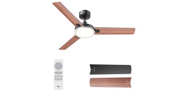 Amazon: Ventilateur de plafond Dreo 132cm - Moteur DC, LED dimmable 6 niveaux, 6 vitesses à 99,99€
