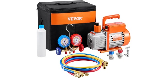 Amazon: Pompe à vide climatisation Vevor - Accessoires R134a, R12, R22, R502a à 74,8€ (au lieu de 97€)
