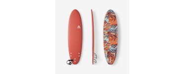Decathlon: Planche de Surf Olaian en Mousse 7' - Orange à prix réduit