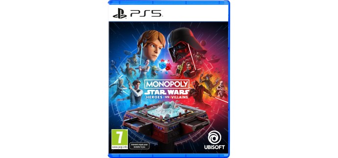 Amazon: Monopoly Star Wars Heroes vs. Villains (PS5) à 19,99€ (au lieu de 24,99€)