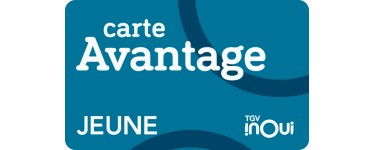 SNCF Connect: Carte Avantage Jeune SNCF à 39€ au lieu de 49€ (-20%)