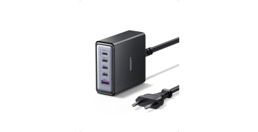 Amazon: UGREEN Zapix Chargeur GaN 65W 5 Ports + Câble 2M à 24,99€ (au lieu de 28,54€)