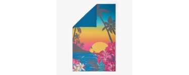 Decathlon: Serviette de bain microfibre XL 110x175 cm imprimé holidays bleu à 9,99€ (au lieu de 14,99€)