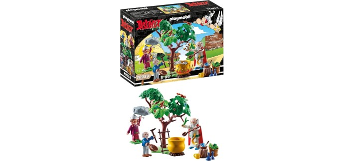 Amazon: Playmobil Asterix Panoramix et Chaudron Potion à 22,35€ (au lieu de 30,49€)
