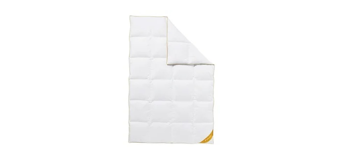 LIDL: Balette Couette à cassettes en duvet d'oie 90% - 135x200 cm à 77,4€ (au lieu de 284,99€)