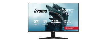 Amazon: Écran PC 27" Iiyama G-Master Red Eagle G2771HS-B1 - FHD, 240Hz, Fast IPS, 0.4ms à 99,99€