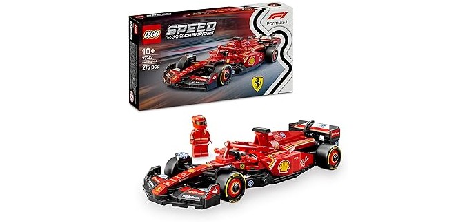 Amazon: LEGO® Speed Champions Ferrari SF-24 F1 (77242) à 18,90€ (au lieu de 26,99€)