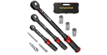JoyBuy: Set de clés dynamométriques mécaniques MoveCrab 9 pièces 5-220 N.m - vélo à 71,99€
