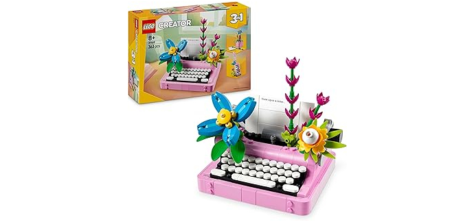 Amazon: LEGO® Creator 3-en-1 La Machine à Écrire avec des Fleurs (31169) à 18,69€ (au lieu de 29,99€)