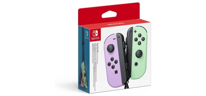 JoyBuy: Nintendo Switch Joy-Con Violet pastel/Vert pastel à 64,9€ (au lieu de 89,99€)