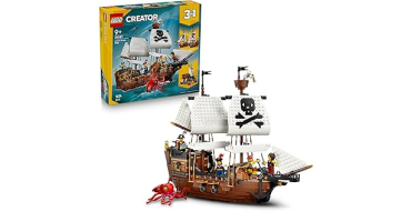 Amazon: LEGO® Creator 3-en-1 Bateau Pirate Mythique (31387) à 77,9€ (au lieu de 99,99€)