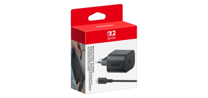 E.Leclerc: Adaptateur Secteur Switch 2 (Switch 2) à 17,49€ (au lieu de 27,99€)