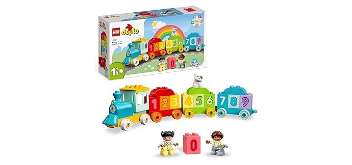 Amazon: LEGO® DUPLO® Le Train des Chiffres (10954) à 14,24€ (au lieu de 19,99€)