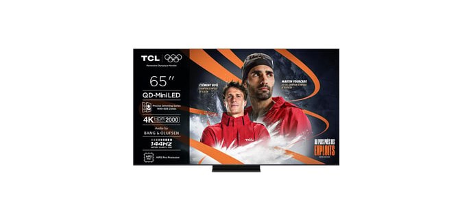 Conforama: Téléviseur Mini LED TCL 65MQLED80K - UHD 4K 65" 144Hz à 749,99€ (au lieu de 799,99€)