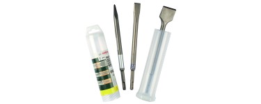 Amazon: Jeu de Burins Bosch Accessories SDS-Plus 2607019457 - 250mm, 3 Pièces à 12€ (au lieu de 20,89€)