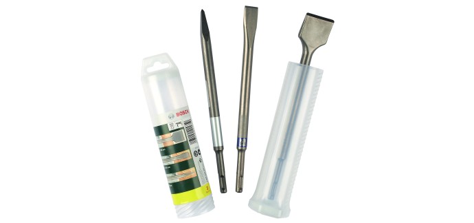 Amazon: Jeu de Burins Bosch Accessories SDS-Plus 2607019457 - 250mm, 3 Pièces à 12€ (au lieu de 20,89€)