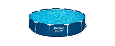 LIDL: BESTWAY Piscine tubulaire Steel Pro™ Ø366 cm avec pompe à 89€ (au lieu de 179,95€)